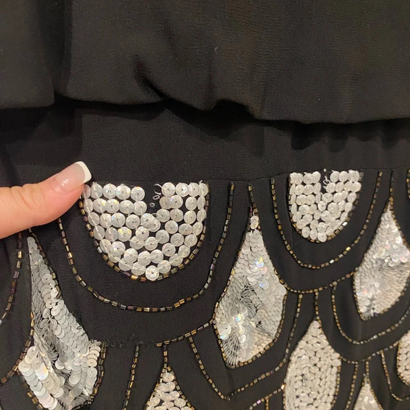 Betsy & Adam Sequin Dress Size 10 VGUC - Picture 3 of 5